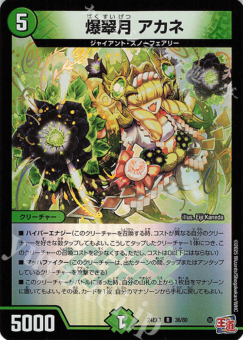 R-foil 爆翠月 アカネ(デュエナマイトVer.) | 買取 | [DM24-EX3] 刺激爆発デュエナマイトパック | デュエルマスターズ
