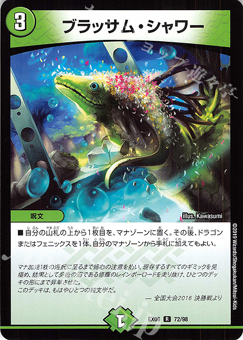R ブラッサム・シャワー | 買取 | [DMEX-06] 絶対王者!! デュエキングパック | デュエルマスターズ