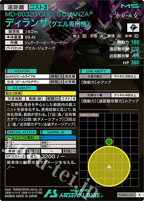 R ディランザ（グエル専用機） 販売 | FORSQUAD SEASON:05 | 機動戦士