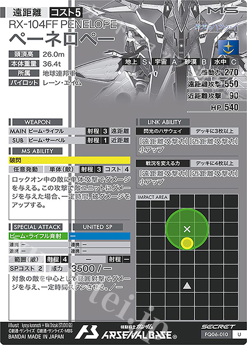 SEC ペーネロペー（パラレル） 販売 | FORSQUAD SEASON:06 | 機動戦士