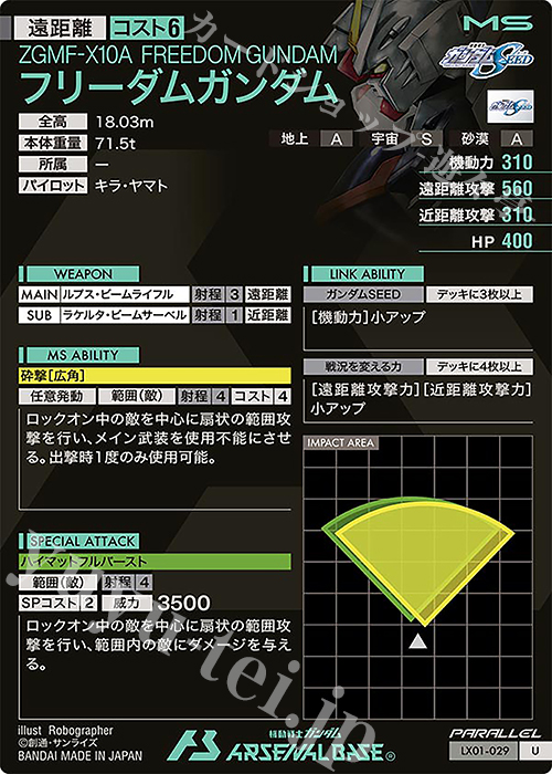 U フリーダムガンダム（パラレル） 販売 | LINXTAGE SEASON:01