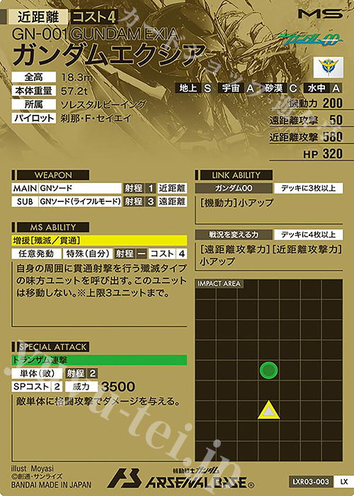 傷】 LX ガンダムエクシア 販売 | LINXTAGE SEASON:03 | 機動戦士