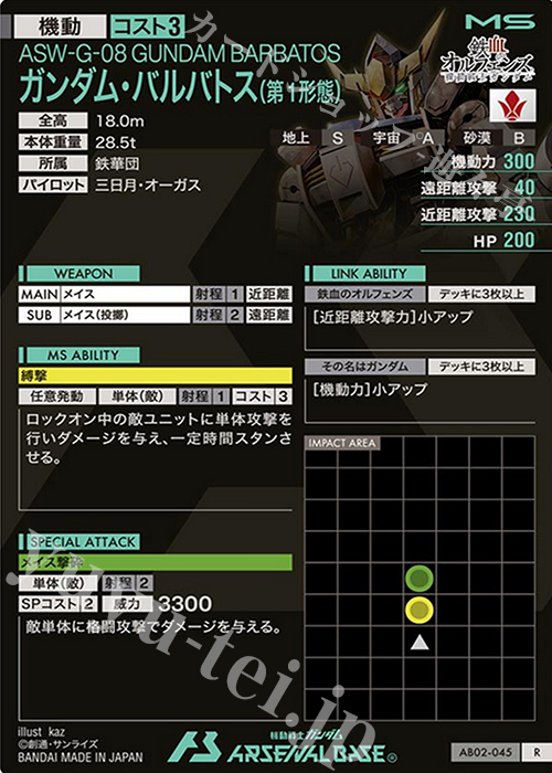 R ガンダム・バルバトス（第1形態） 販売 | SEASON:02 | 機動戦士