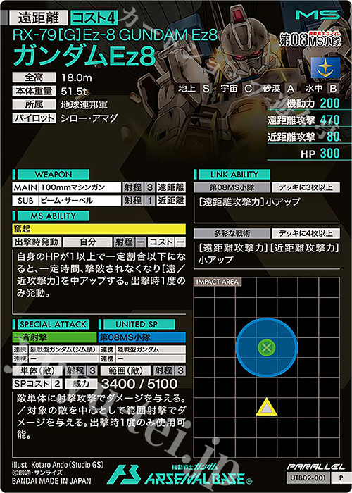P ガンダムEz8（パラレル） 販売 | UNITRIBE SEASON:02 | 機動