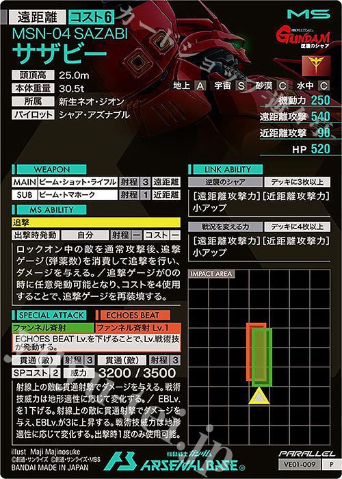 P サザビー（パラレル） 販売 | WAVECHOES SEASON:01 | 機動戦士