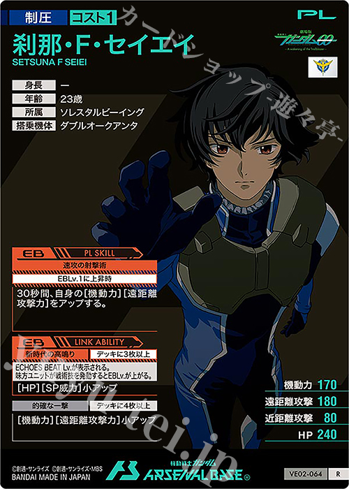 R 刹那・F・セイエイ 販売 | WAVECHOES SEASON:02 | 機動戦士ガンダム
