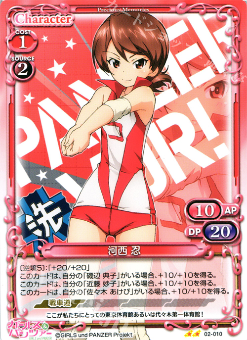 UC 河西 忍 | 販売 | ガールズ＆パンツァー SP | プレシャスメモリーズ