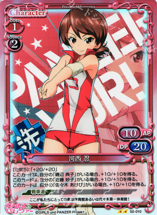 P-UC 河西 忍 | 販売 | ガールズ＆パンツァー SP | プレシャスメモリーズ