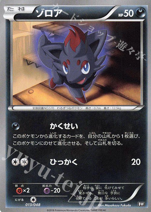 - ゾロア | 販売 | [BW/XY] エクストラレギュレーションBOX | ポケモンカードゲーム