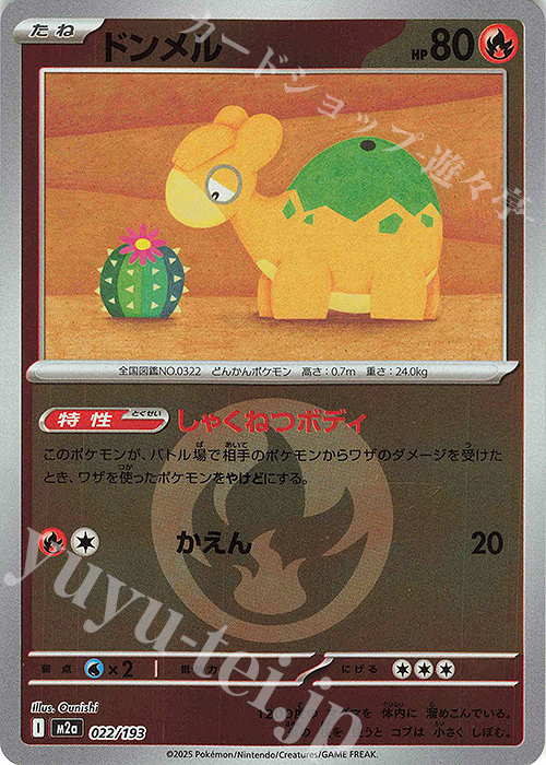 - ドンメル(エネルギーマーク柄/ミラー仕様) | 販売 | [M2a] ハイクラスパック MEGAドリームex | ポケモンカードゲーム