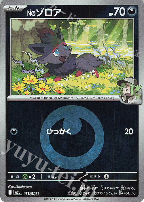 - Nのゾロア(エネルギーマーク柄/ミラー仕様) | 販売 | [M2a] ハイクラスパック MEGAドリームex | ポケモンカードゲーム