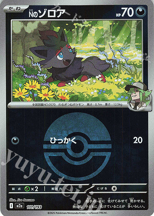 - Nのゾロア(ボール柄/ミラー仕様) | 販売 | [M2a] ハイクラスパック MEGAドリームex | ポケモンカードゲーム