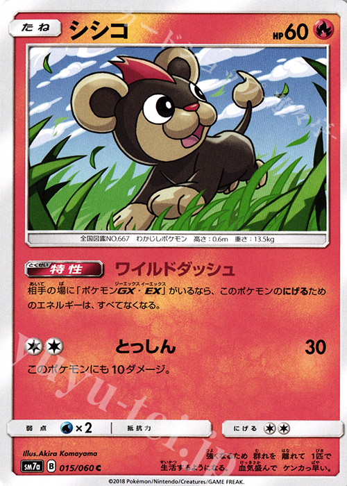 C シシコ | 販売 | [SM7a] 強化拡張パック 迅雷スパーク | ポケモンカードゲーム