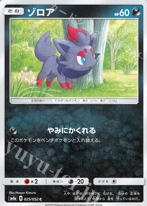 C ゾロア | 販売 | [SM8a] 強化拡張パック ダークオーダー | ポケモンカードゲーム