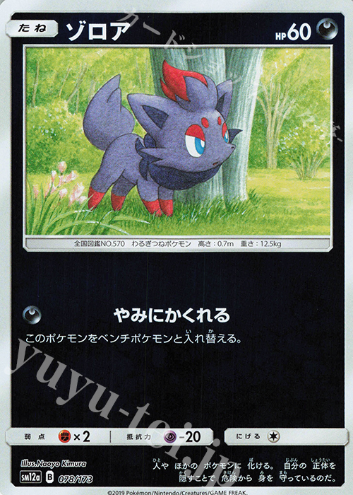 - ゾロア(キラ) | 販売 | [SM12a] ハイクラスパック TAG TEAM GX タッグオールスターズ | ポケモンカードゲーム
