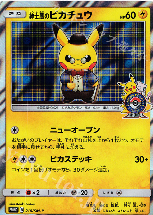 PROMO 紳士風のピカチュウ | 買取 | SM プロモーションカード【201〜300】 | ポケモンカードゲーム