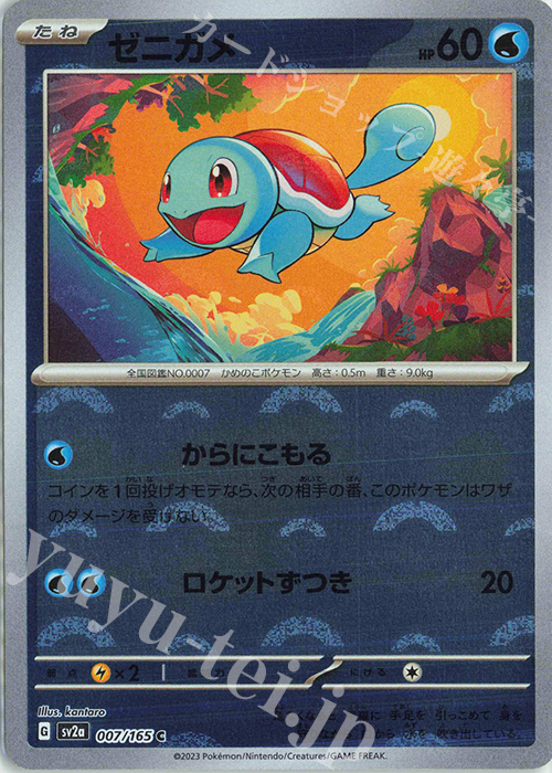 C ゼニガメ(モンスターボール柄/ミラー仕様) | 販売 | [SV2a] 強化拡張パック ポケモンカード151 | ポケモンカードゲーム