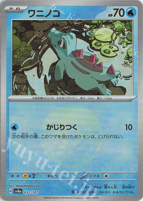 - ワニノコ(モンスターボール柄/ミラー仕様) | 販売 | [SV8a] ハイクラスパック テラスタルフェスex | ポケモンカードゲーム