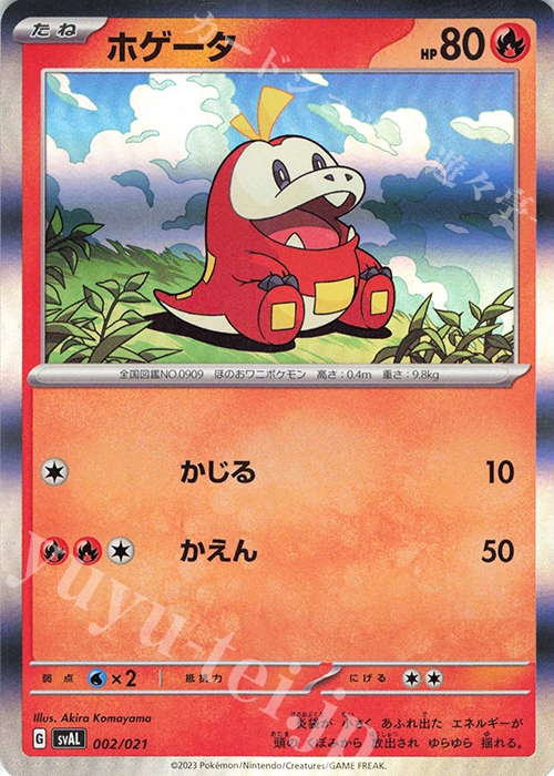 S-TD ホゲータ(R仕様) | 販売 | [SVAL] スターターセットex ホゲータ&デンリュウex | ポケモンカードゲーム