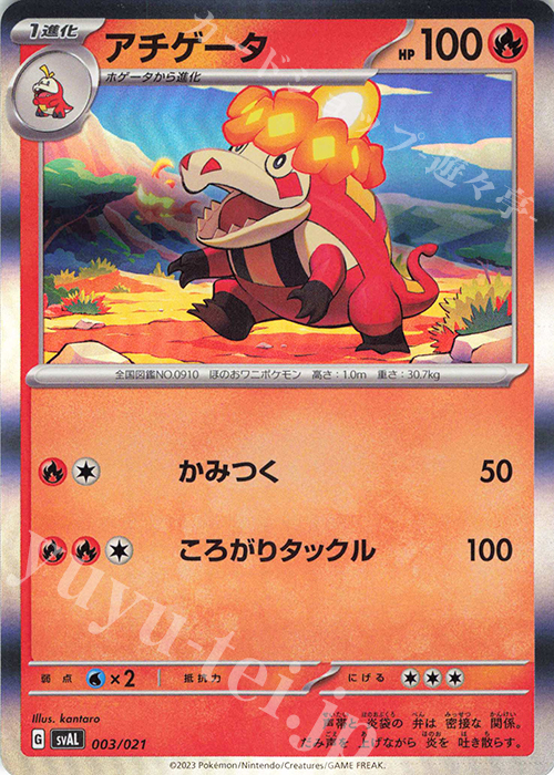 S-TD アチゲータ(R仕様) | 販売 | [SVAL] スターターセットex ホゲータ&デンリュウex | ポケモンカードゲーム