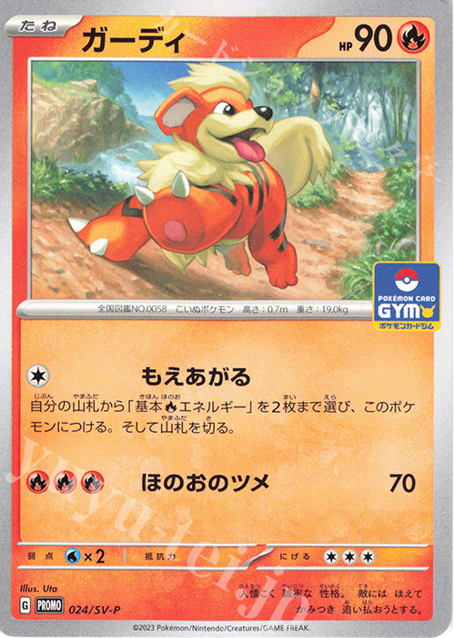 PROMO ガーディ | 販売 | SV プロモーションカード【001〜100】 | ポケモンカードゲーム