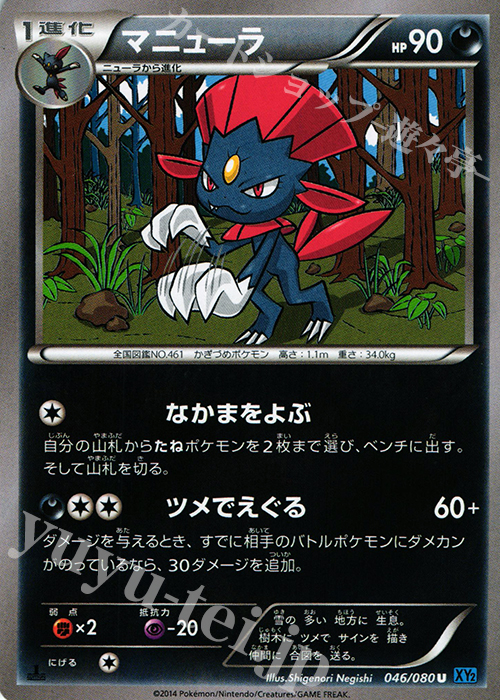 U マニューラ | 販売 | [XY2] ワイルドブレイズ | ポケモンカードゲーム