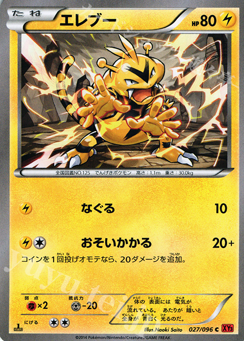 C エレブー | 販売 | [XY3] ライジングフィスト | ポケモンカードゲーム