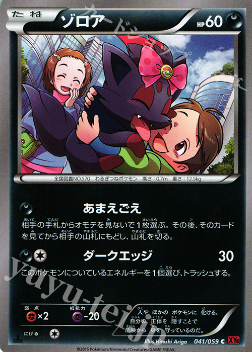 C ゾロア | 販売 | [XY8] 赤い閃光 | ポケモンカードゲーム