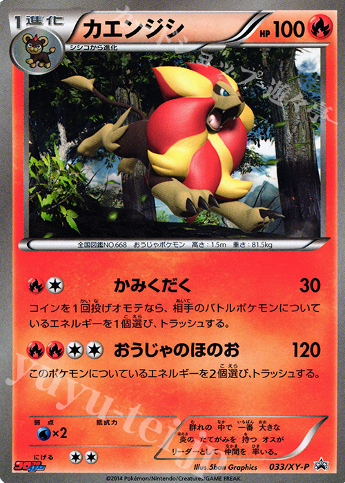 PROMO カエンジシ | 販売 | XY プロモーションカード【001〜100】 | ポケモンカードゲーム