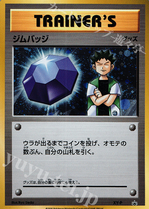 PROMO ジムバッジ(タケシ│キラ仕様) | 販売 | XY プロモーションカード【その他】 | ポケモンカードゲーム