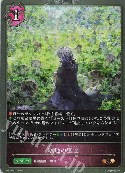 BR・プレミアム 瞑地の霊園 | 販売 | [BP16]新たなる創世 | Shadowverse EVOLVE