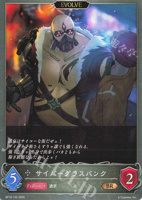 BR サイバーグラスパンク | 販売 | [BP18]新約都市・透京 | Shadowverse EVOLVE
