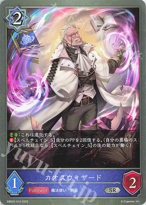 SR カオスウィザード | 販売 | [EBD02]EXビギナーデッキ「ウィッチ」 | Shadowverse EVOLVE