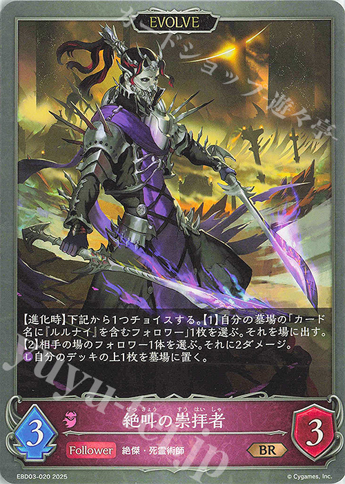 BR 絶叫の崇拝者 | 販売 | [EBD03]EXビギナーデッキ「ナイトメア」 | Shadowverse EVOLVE