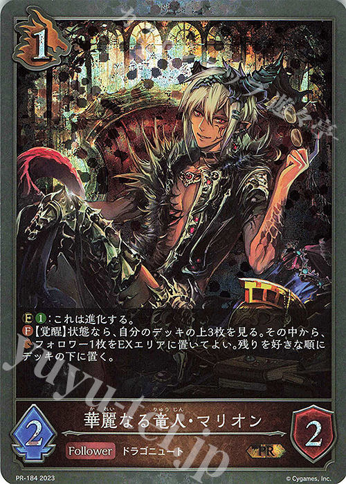 PR 華麗なる竜人・マリオン | 販売 | [PR-102]〜[PR-200] | Shadowverse EVOLVE