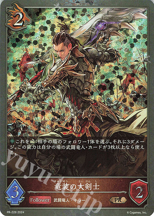 PR 竜装の大剣士 | 販売 | [PR-201]〜[PR-300] | Shadowverse EVOLVE