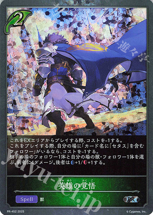 PR 英雄の覚悟 | 販売 | [PR-401]〜[PR-500] | Shadowverse EVOLVE