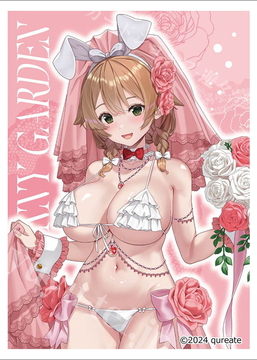 カーテン魂 バニーガーデン 描き下ろしスリーブ『花奈/バニーウエディング水着』(2月上旬 発売)