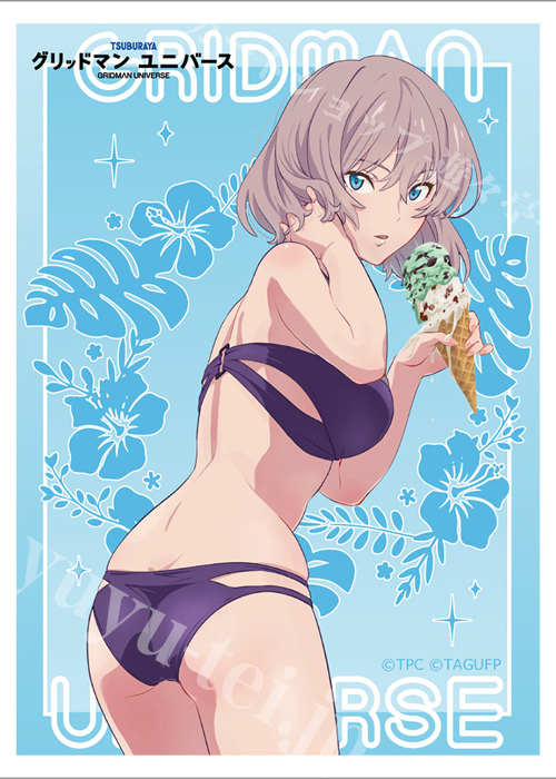 カーテン魂 グリッドマン ユニバース 描き下ろしスリーブ『ムジナ／水着』(5月下旬 発売)