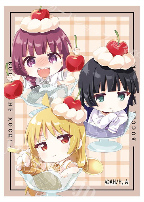 カーテン魂 ぼっち・ざ・ろっく！ スリーブ『伊地知星歌＆PAさん＆廣井きくり／さくらんぼほいっぷ／イラスト なもり』(6月下旬 発売)