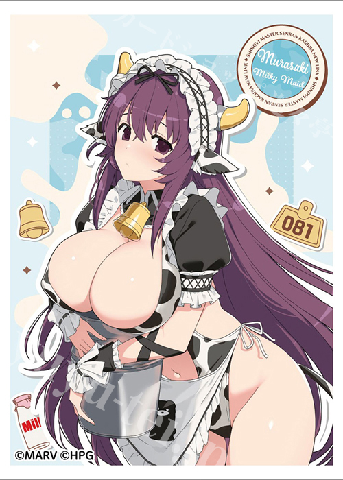 カーテン魂 シノビマスター 閃乱カグラ NEW LINK 描き下ろしスリーブ （紫／ミルキーメイド）  (12月中旬 発売)