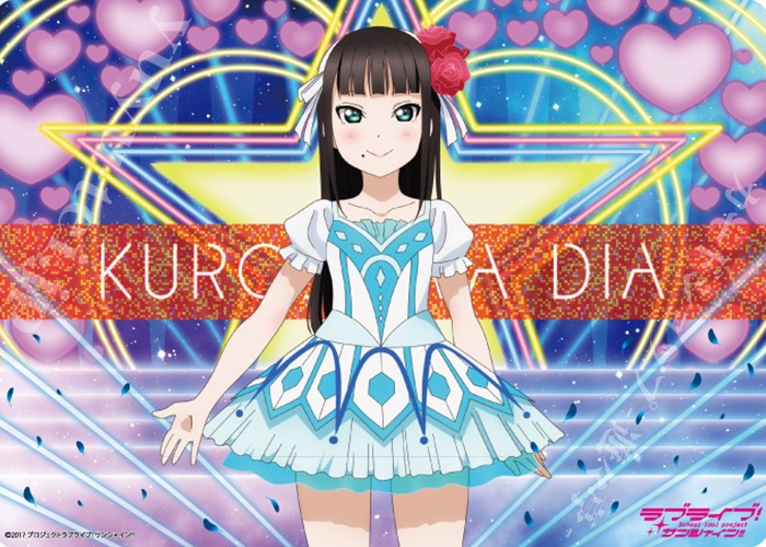 キャラクター万能ラバーマット ラブライブ！サンシャイン!! 「黒澤 ダイヤ」WATER BLUE NEW WORLD Ver. | 販売 | サプライ