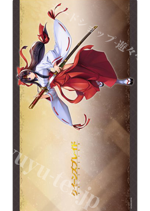 クイーンズブレイド　トモエ　マット クイーンズブレイドUNLIMITED ラバーマット 『武者巫女 トモエ