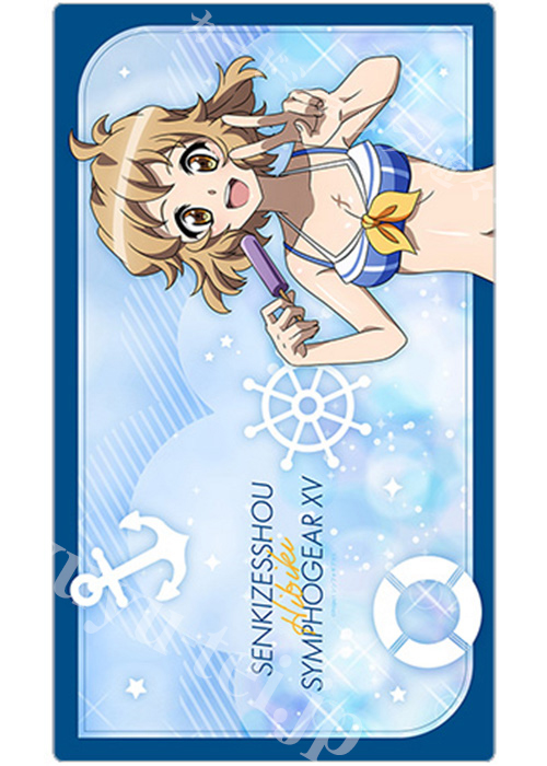 戦姫絶唱シンフォギアＸＶ 描き下ろしラバーマット『響／マリンセーラー水着』 | 販売 | サプライ