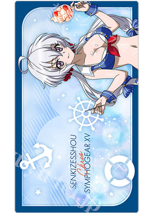 戦姫絶唱シンフォギアＸＶ 描き下ろしラバーマット『クリス／マリンセーラー水着』 | 販売 | サプライ