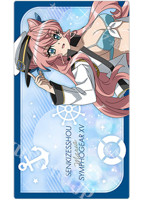 戦姫絶唱シンフォギアＸＶ 描き下ろしラバーマット『マリア／マリンセーラー水着』 | 販売 | サプライ
