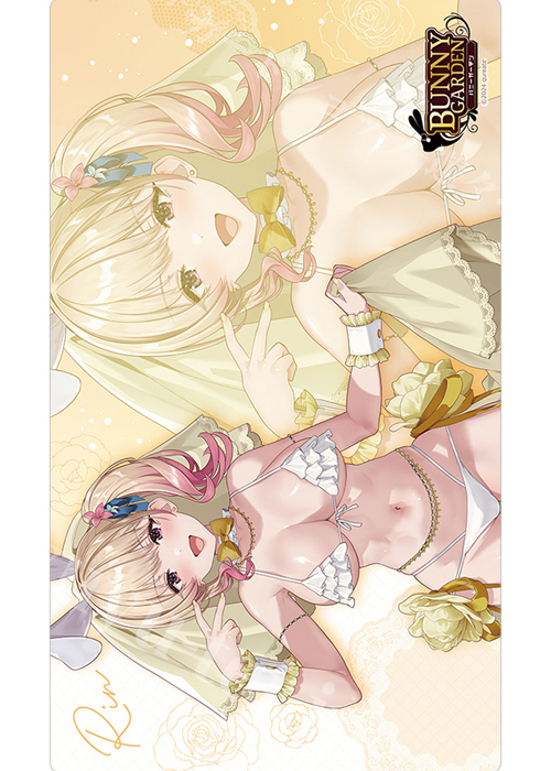カーテン魂 バニーガーデン 描き下ろしラバーマット『凜／バニーウエディング水着』 | 販売 | サプライ