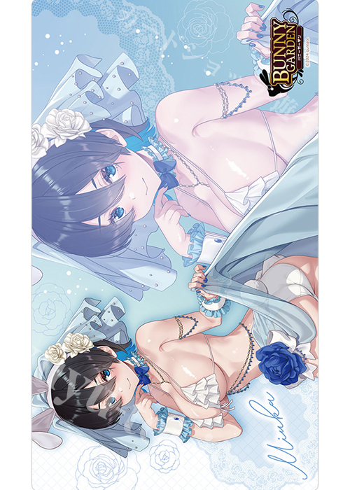 カーテン魂 バニーガーデン 描き下ろしラバーマット『美羽香／バニーウエディング水着』 | 販売 | サプライ