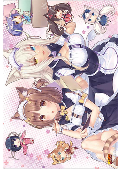 ブシロード ラバーマットコレクションV2 Vol.1966 ネコぱら ラブプロジェクト『アズキ＆ココナツ』(3月13日 発売)