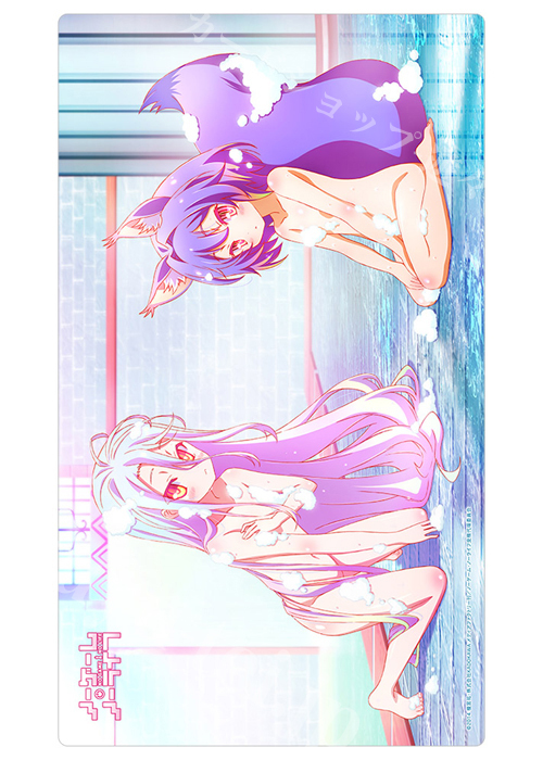 カーテン魂 ノーゲーム・ノーライフ ラバーマット 『白＆初瀬いづな／お風呂』(4月下旬 発売)